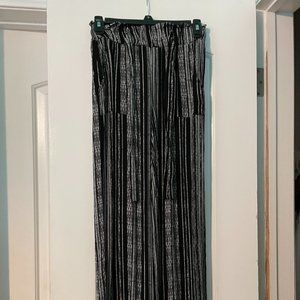 X-Small black and while pattern pants.